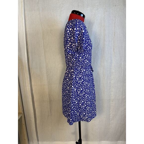 Sienna Sky Floral Fit & Flare Women's Mini Sun Dress Blue Size XS D649 - Picture 6 of 11